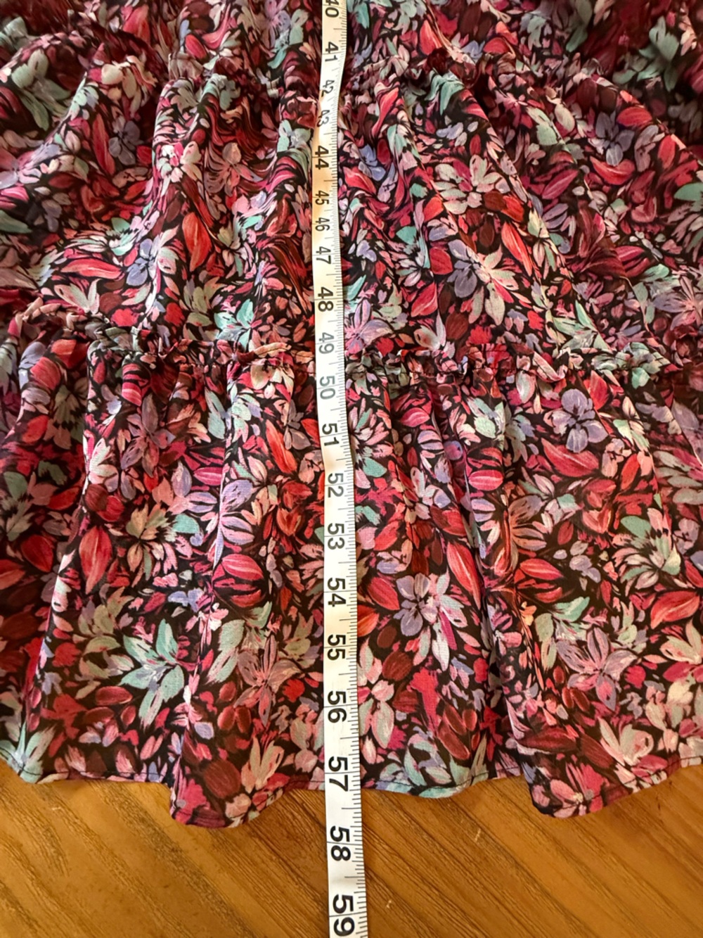 MISA Los Angeles Xirena Floral Ruffle Maxi Dress Purple Pink Size Small - Picture 12 of 12